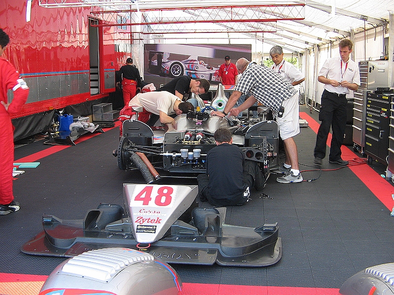 IMG_3191.jpg - The 48 Zytek, prior to its unscheduled meeting with the tire wall.